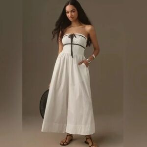*NWT* Anthropologie Maeve Bustier Strapless Jumpsuit